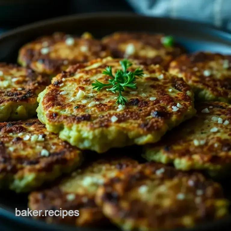 Zesty Zucchini Fritters presentation